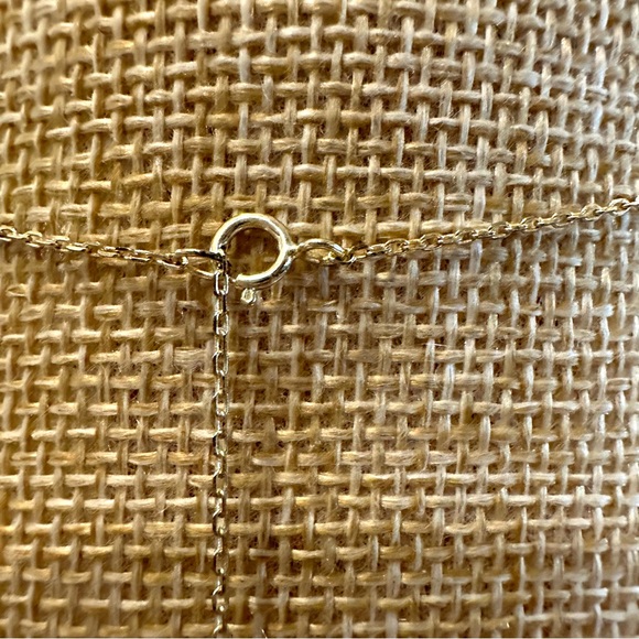 Vermeil - Gold over Sterling Silver 925 Necklace w/ CZ butterfly pendant dainty - Picture 10 of 11